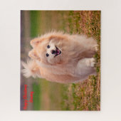 Pommeren Dog. Legpuzzel (Verticaal)