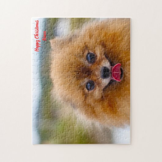 Pommeren Dog. Legpuzzel (Verticaal)