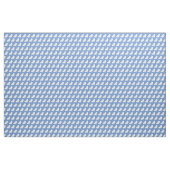 Pommeren Dog Silhouette Light Blue Stof (Yard (91,4 cm))