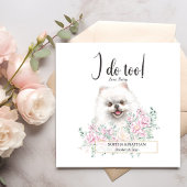 Pommeren Dog Wedding Cocktail Napkins Servet