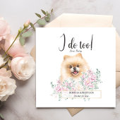 Pommeren Dog Wedding Cocktail Napkins Servet