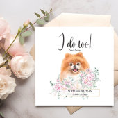 Pommeren Dog Wedding Cocktail Napkins Servet