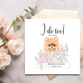 Pommeren Dog Wedding Cocktail Napkins Servet