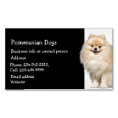 Pommeren Dogs Breeder Pet Sitter Magnetisch Visitekaartje (Voorkant)