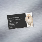 Pommeren Dogs Breeder Pet Sitter Magnetisch Visitekaartje (Voorbeeld)