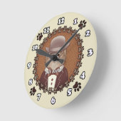 Pommeren dragen van een bril ronde klok (Hoek)