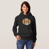 Pommeren Face Cute Hoodie (Voorkant volledig)