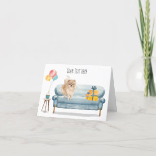 Pommeren Gepersonaliseerd Wenskaart Bedankkaart