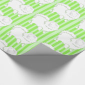 Pommeren Gift wrapping paper verse lima green Cadeaupapier (Hoek)