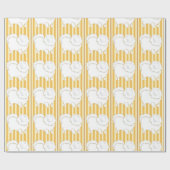 Pommeren Gift wrapping papier geel karamel (Vlak)