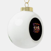 Pommeren Halloween Thanksgiving Christmas Classi Keramische Bal Ornament (Links)