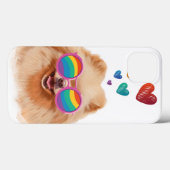 Pommeren Hond met hartenValentijnsdag Case-Mate iPhone Case (Achterkant (horizontaal))