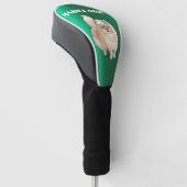 Pommeren Hondenliefhebber Groen Persoonlijk Golfheadcover (Schuin)