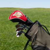 Pommeren Hondenliefhebber rood persoonlijk Golfheadcover (Insitu)