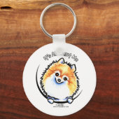 Pommeren IAAM Sleutelhanger (Voorkant)