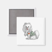 Pommeren Ik hou van Tattoo Dog Shirt Funny Mothe Magneet (Voorkant / Achterkant)