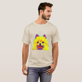 Pommeren in Colors T-shirt (Voorkant volledig)