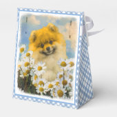 Pommeren in Daisies schilderen - Oorspronkelijke h Bedankdoosjes (Achterkant)