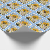 Pommeren in Daisies schilderen - Oorspronkelijke h Cadeaupapier (Hoek)