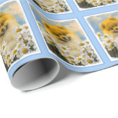 Pommeren in Daisies schilderen - Oorspronkelijke h Cadeaupapier (Rol Hoek)