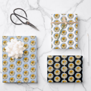 Pommeren in Daisies schilderen - Oorspronkelijke h Inpakpapier Vel