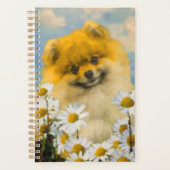 Pommeren in Daisies schilderen - Oorspronkelijke h Planner (Voorkant)