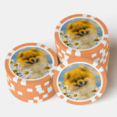 Pommeren in Daisies schilderen - Oorspronkelijke h Poker Chips (Opstapeling)