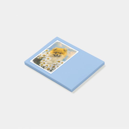 Pommeren in Daisies schilderen - Oorspronkelijke h Post-it® Notes (Schuin)