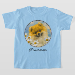 Pommeren in Daisies schilderen - Oorspronkelijke h T-shirt