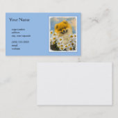 Pommeren in Daisies schilderen - Oorspronkelijke h Visitekaartje (Voorkant / Achterkant)