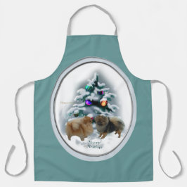 Pommeren kerstcadeaus schort