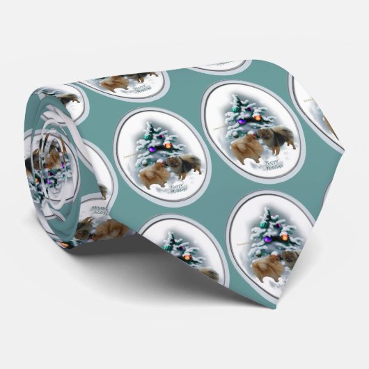 Pommeren kerstcadeaus stropdas (Opgerold)