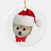 Pommeren kerstversiering van Dog Keramisch Ornament (Achterkant)