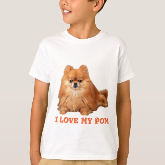 Pommeren Kinder T-Shirt (Voorkant)