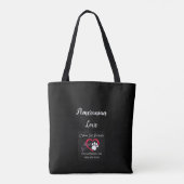 Pommeren LoversTote, schouder-Tas Tote Bag (Achterkant)