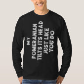 Pommeren mama papa Funny Dog Lover Vrouwen Mannen  T-shirt (Voorkant)