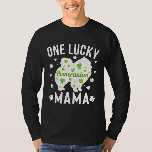 Pommeren Mama St Patricks Day T-shirt (Voorkant)