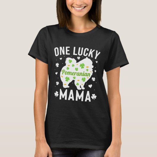 Pommeren Mama St Patricks Day T-shirt (Voorkant)