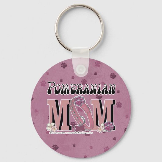 Pommeren MOM Sleutelhanger (Voorkant)