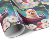 Pommeren op een peddel: een Schilderachtig avontuu Cadeaupapier (Rol Hoek)