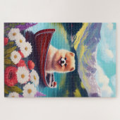 Pommeren op een peddel: een Schilderachtig avontuu Legpuzzel (Horizontaal)