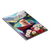 Pommeren op een peddel: een Schilderachtig avontuu Notitieboek (Rechterzijde)