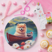 Pommeren op een peddel: een Schilderachtig avontuu Papieren Bordje (Feest)