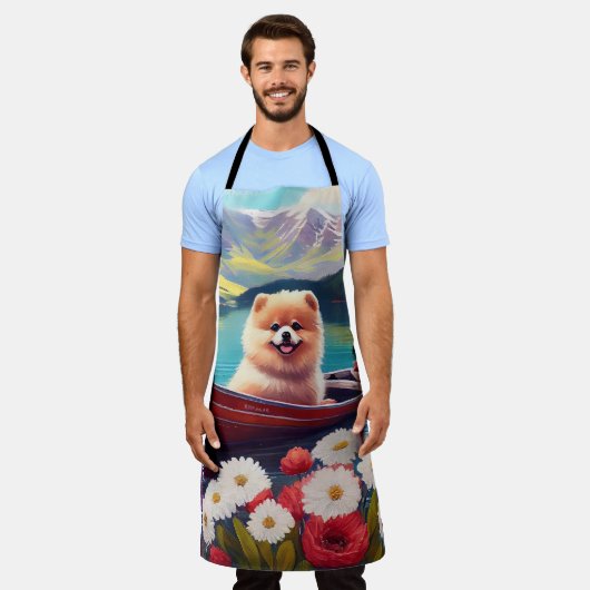 Pommeren op een peddel: een Schilderachtig avontuu Schort (Gedragen)