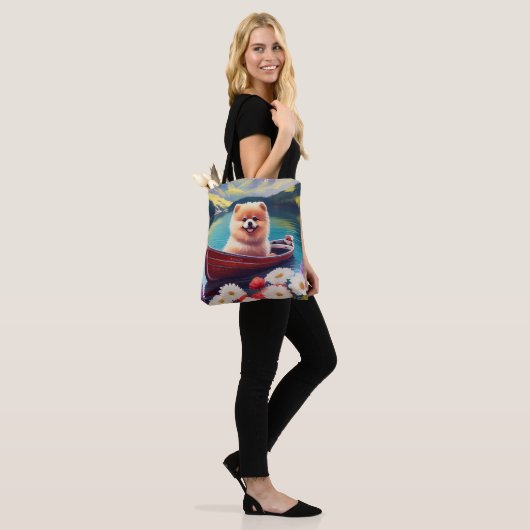 Pommeren op een peddel: een Schilderachtig avontuu Tote Bag (Op model)