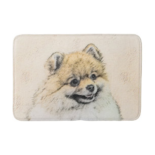 Pommeren (Oranje) schilderen - Oorspronkelijke hon Badmat