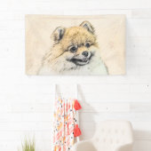 Pommeren (Oranje) schilderen - Oorspronkelijke hon Spandoek (Insitu)