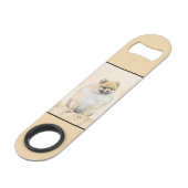 Pommeren (Oranje) schilderen - Oorspronkelijke hon Speed Flessenopener (Voorkant Gekanteld)