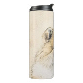 Pommeren (Oranje) schilderen - Oorspronkelijke hon Thermosbeker (Gedraaid links)