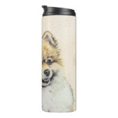 Pommeren (Oranje) schilderen - Oorspronkelijke hon Thermosbeker (Geroteerd rechts)